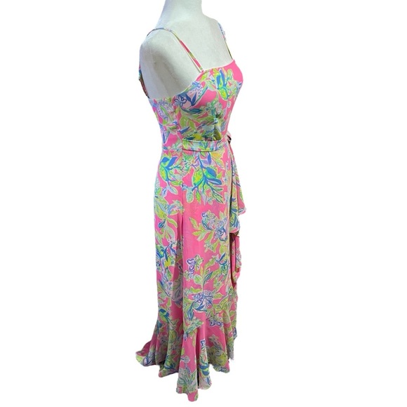 Lilly Pulitzer Anni Maxi Dress Size 2
Squeeze the Day 
High Low Ruffle - Picture 3 of 16